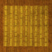 Square Abstract Yellow Modern Rug, abs1615yw