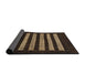 Sideview of Abstract Brown Modern Rug, abs1616