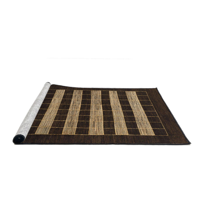 Sideview of Machine Washable Abstract Brown Rug, wshabs1616