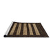 Sideview of Machine Washable Abstract Brown Rug, wshabs1616