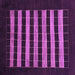 Square Machine Washable Abstract Purple Modern Area Rugs, wshabs1616pur