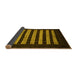 Sideview of Abstract Yellow Modern Rug, abs1616yw