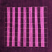 Square Machine Washable Abstract Pink Modern Rug, wshabs1616pnk