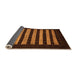 Sideview of Abstract Orange Modern Rug, abs1616org