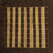 Square Machine Washable Abstract Brown Modern Rug, wshabs1616brn