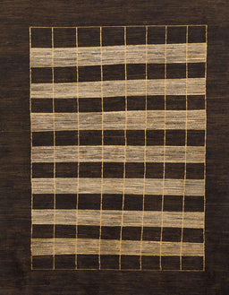 Abstract Brown Modern Rug, abs1616