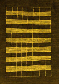 Abstract Yellow Modern Rug, abs1616yw