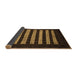 Sideview of Abstract Brown Modern Rug, abs1616brn