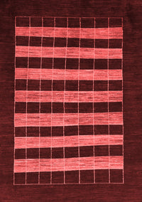 Abstract Red Modern Rug, abs1616red