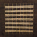 Square Machine Washable Abstract Brown Rug, wshabs1616