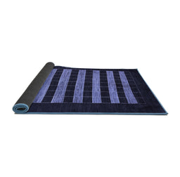 Sideview of Abstract Blue Modern Rug, abs1616blu