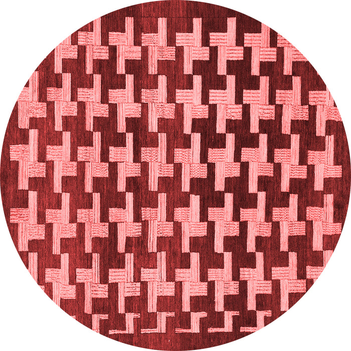 Machine Washable Abstract Red Modern Rug, wshabs1617red