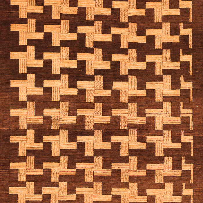 Machine Washable Abstract Orange Modern Area Rugs, wshabs1617org