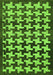 Machine Washable Abstract Green Modern Area Rugs, wshabs1617grn