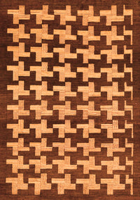 Abstract Orange Modern Rug, abs1617org