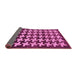 Sideview of Abstract Pink Modern Rug, abs1617pnk