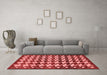 Modern Red Washable Rugs