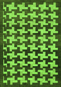 Abstract Green Modern Rug, abs1617grn