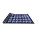 Sideview of Abstract Blue Modern Rug, abs1617blu