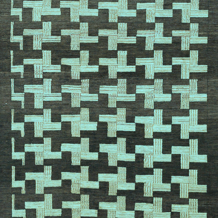 Abstract Light Blue Modern Rug, abs1617lblu