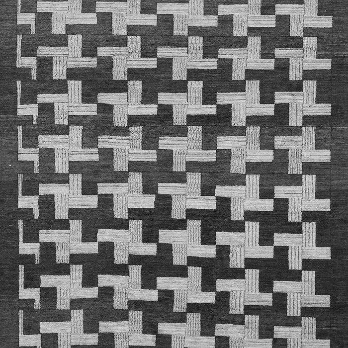 Machine Washable Abstract Gray Modern Rug, wshabs1617gry