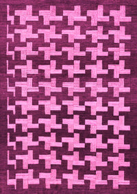 Abstract Pink Modern Rug, abs1617pnk