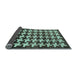 Sideview of Abstract Light Blue Modern Rug, abs1617lblu