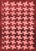 Abstract Red Modern Area Rugs