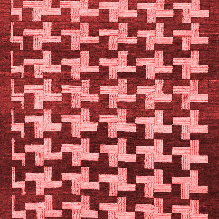 Abstract Red Modern Area Rugs