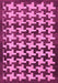 Machine Washable Abstract Pink Modern Rug, wshabs1617pnk