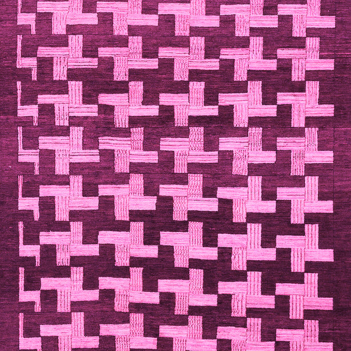 Machine Washable Abstract Pink Modern Rug, wshabs1617pnk