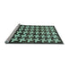 Sideview of Machine Washable Abstract Light Blue Modern Rug, wshabs1617lblu