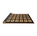 Sideview of Abstract Black Brown Modern Rug, abs1618