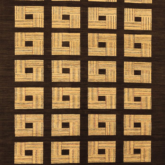 Machine Washable Abstract Brown Modern Rug, wshabs1618brn