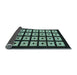 Sideview of Abstract Light Blue Modern Rug, abs1618lblu