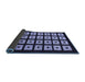 Sideview of Abstract Blue Modern Rug, abs1618blu