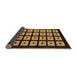 Sideview of Abstract Brown Modern Rug, abs1618brn