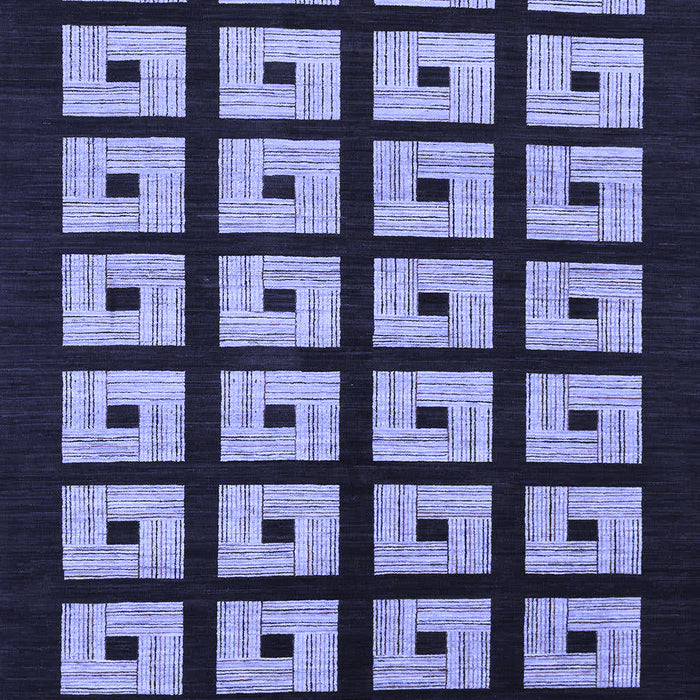 Abstract Blue Modern Rug, abs1618blu