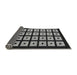 Sideview of Abstract Gray Modern Rug, abs1618gry