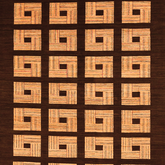 Machine Washable Abstract Orange Modern Area Rugs, wshabs1618org