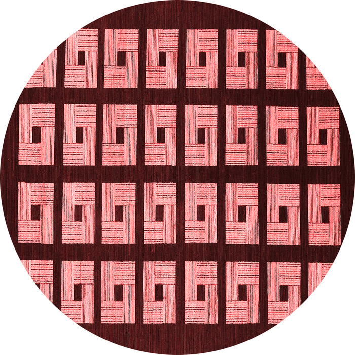 Machine Washable Abstract Red Modern Rug, wshabs1618red