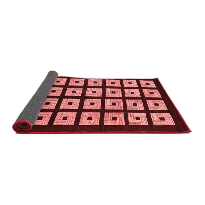 Abstract Red Modern Area Rugs