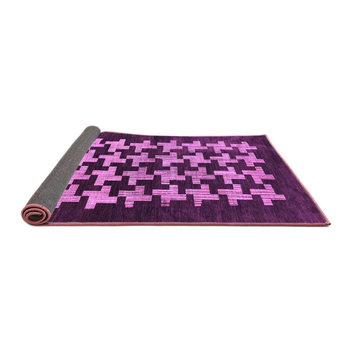 Sideview of Abstract Purple Modern Rug, abs1619pur