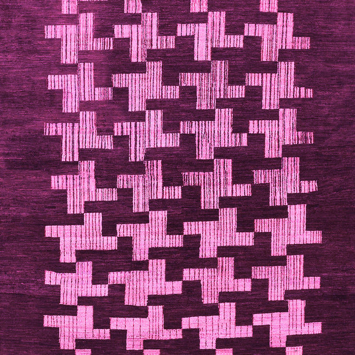 Machine Washable Abstract Pink Modern Rug, wshabs1619pnk