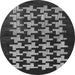 Round Machine Washable Abstract Gray Modern Rug, wshabs1619gry