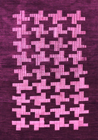 Abstract Pink Modern Rug, abs1619pnk