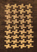 Machine Washable Abstract Brown Modern Rug, wshabs1619brn