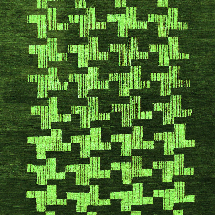 Abstract Green Modern Rug, abs1619grn