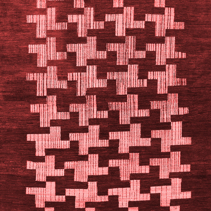 Abstract Red Modern Area Rugs