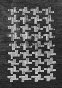 Abstract Gray Modern Rug, abs1619gry